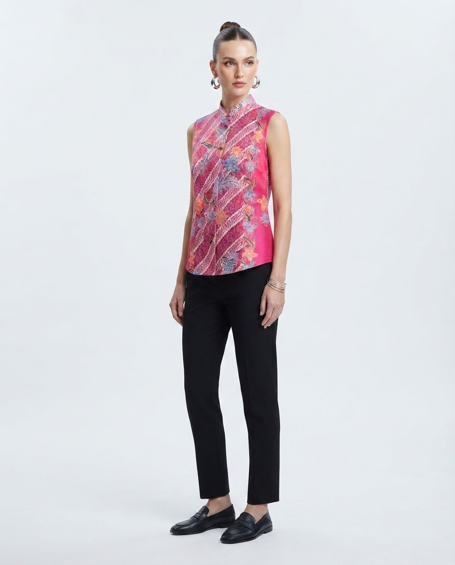 Batik Sleeveless Tops