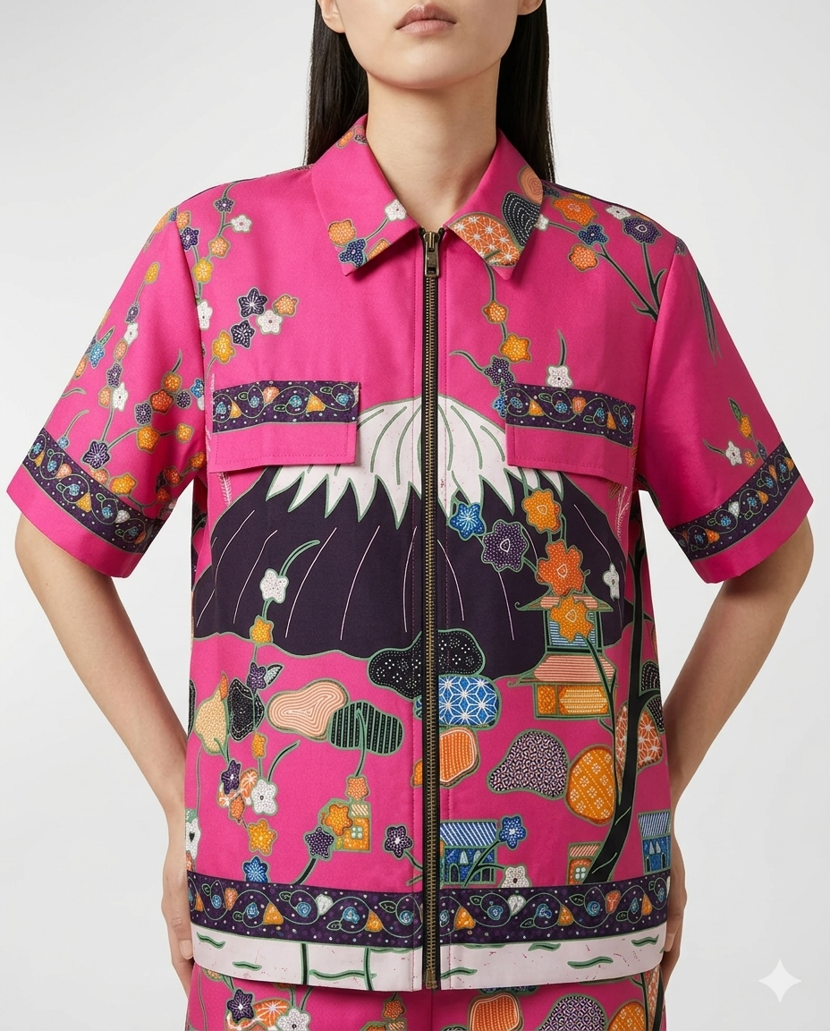 Fuji Zip Short Sleeve Jacket