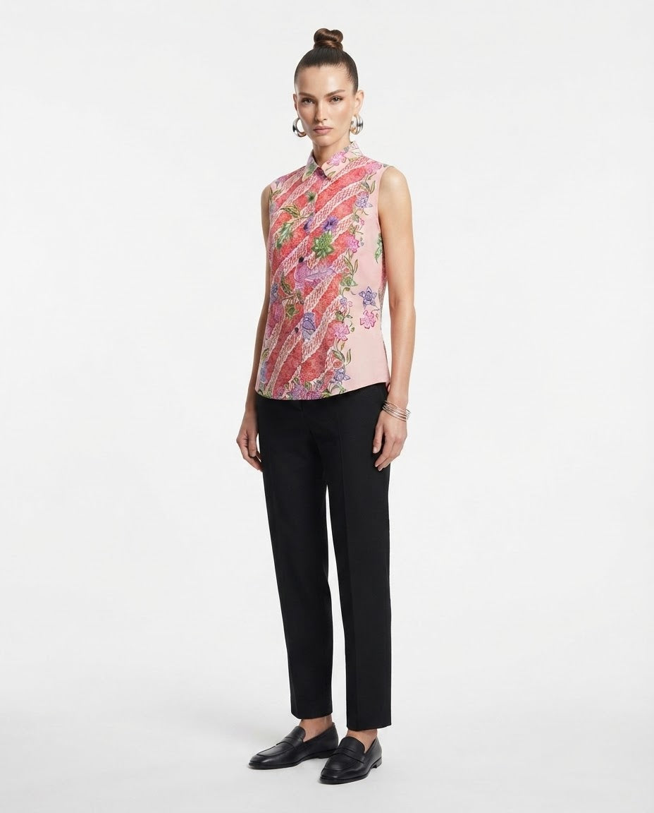 Batik Sleeveless Tops