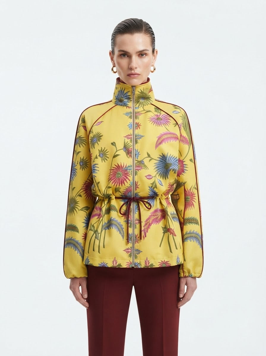 Botanical Bloom Zip Jacket