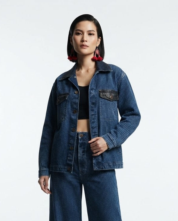 Twocolor Stone Jacket