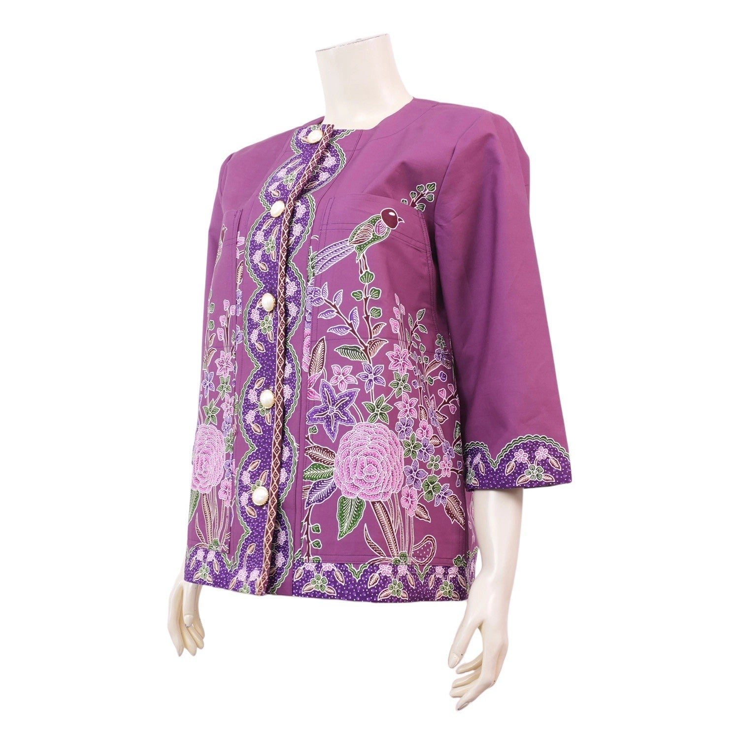 Amethyst Scalloped Blouse - SOUTH FABRIC
