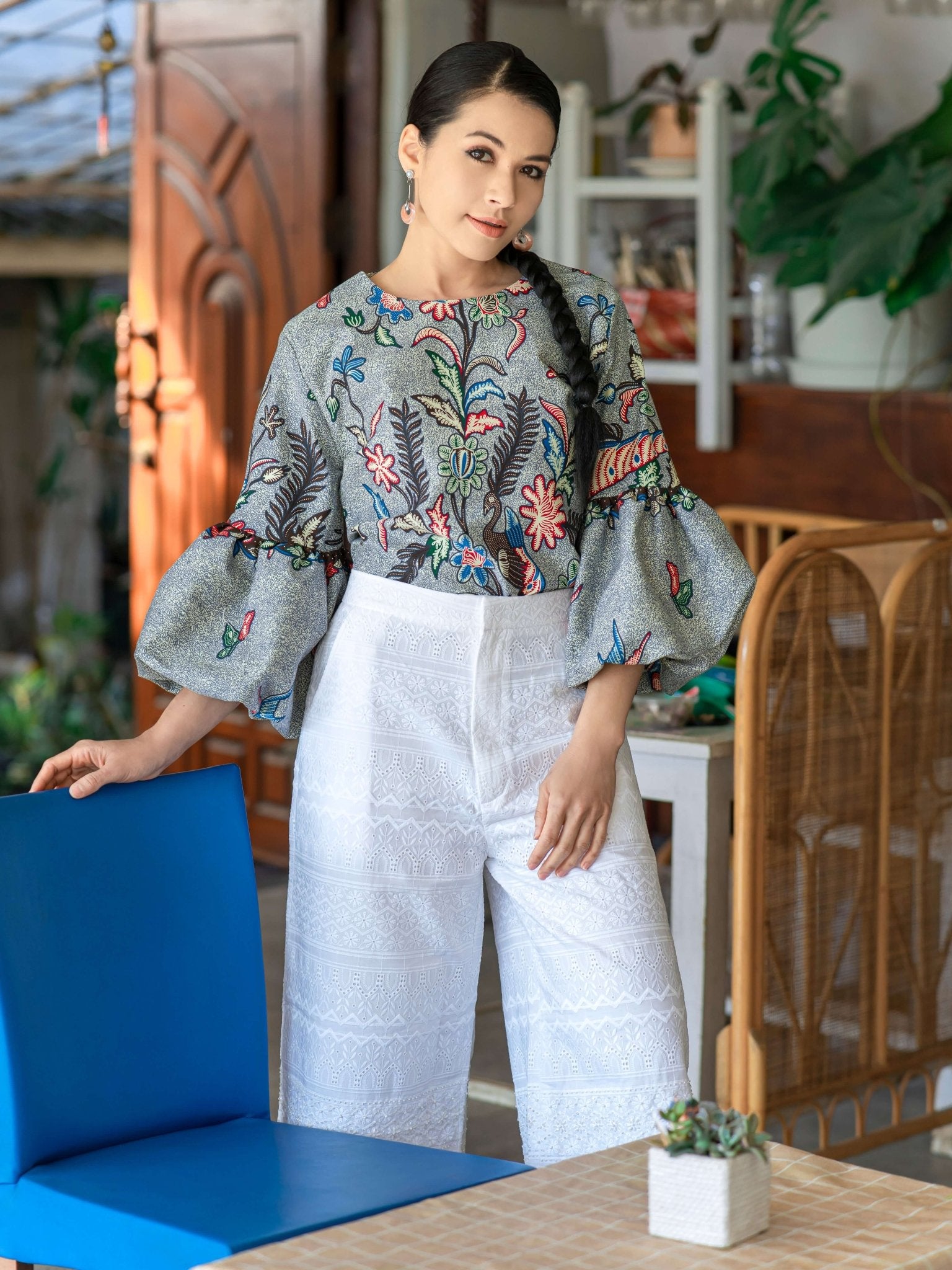 Ballon Batik Blouse - SOUTH FABRIC