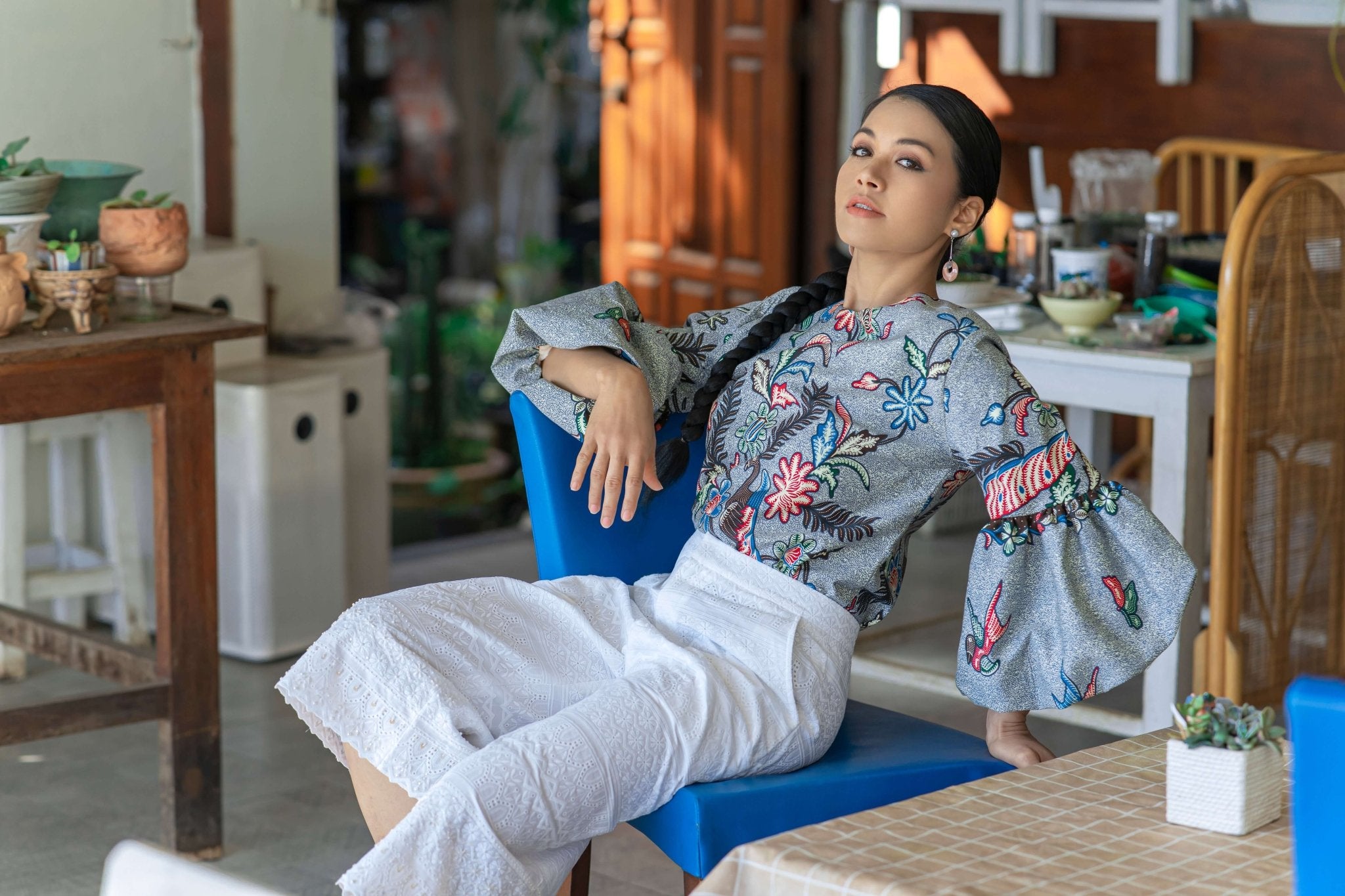 Ballon Batik Blouse - SOUTH FABRIC