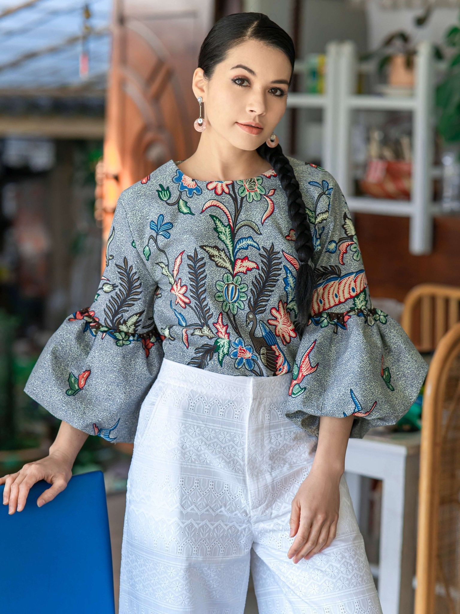 Ballon Batik Blouse - SOUTH FABRIC