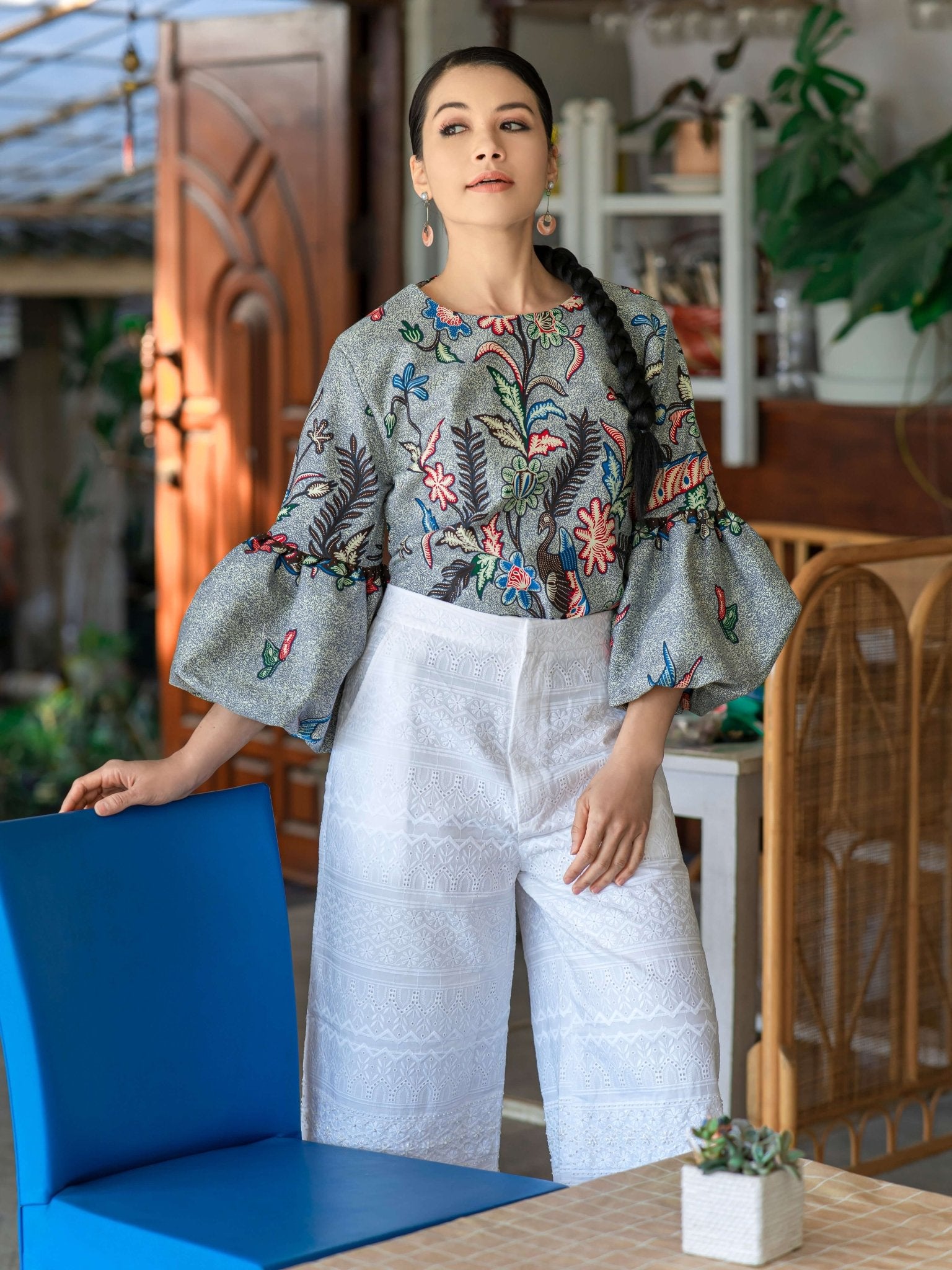 Ballon Batik Blouse - SOUTH FABRIC
