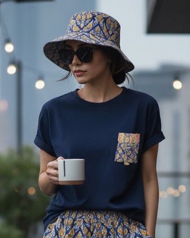 Batik Bucket Hat with String - KAMONMANEE