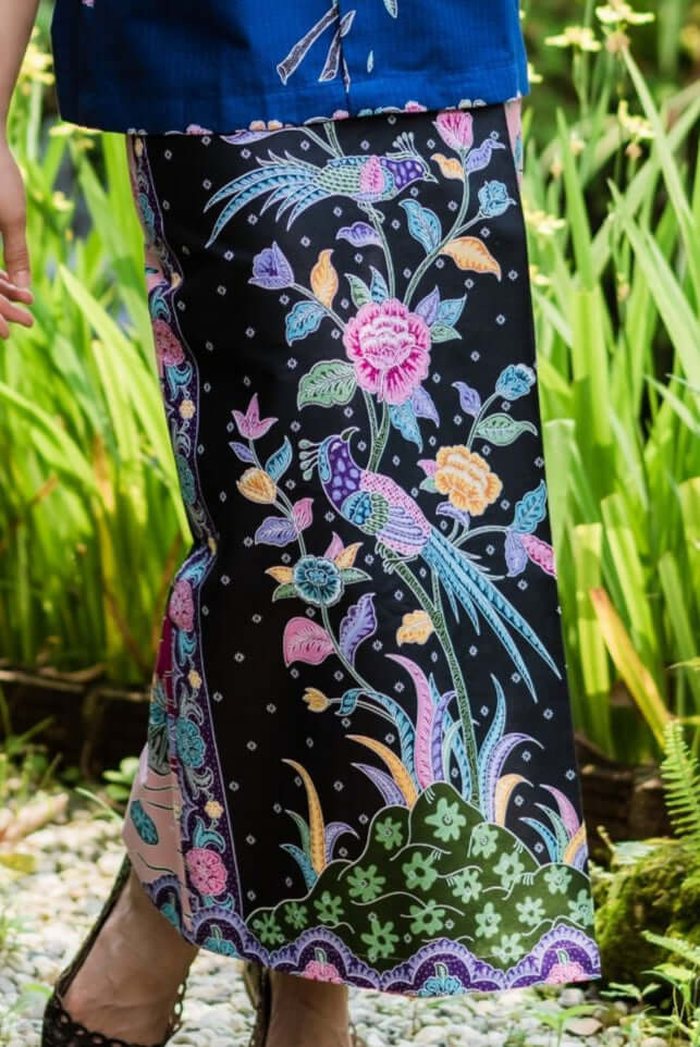 Batik Cultural Black Skirt - SOUTH FABRIC