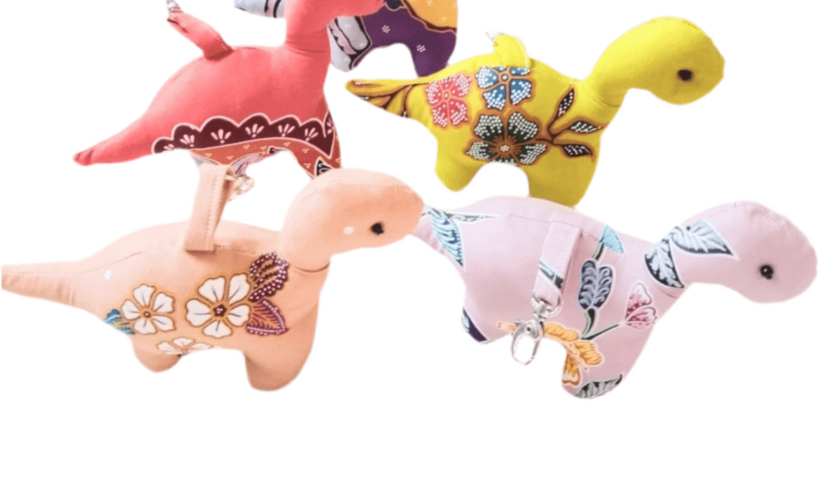 Batik Dinosaur Keychain - KAMONMANEE
