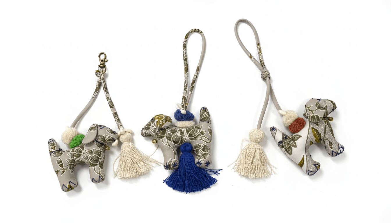 Batik Dog Charm with String - KAMONMANEE