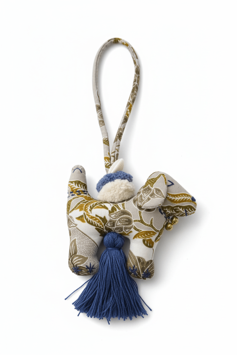 Batik Dog Charm with String - KAMONMANEE