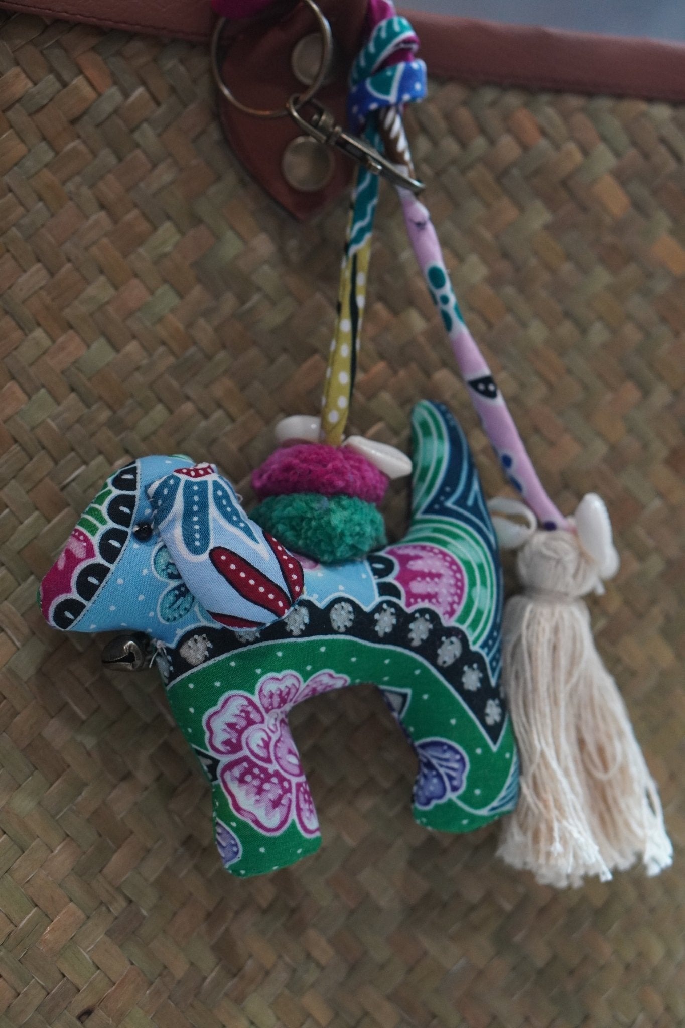 Batik Dog Charm with String - KAMONMANEE