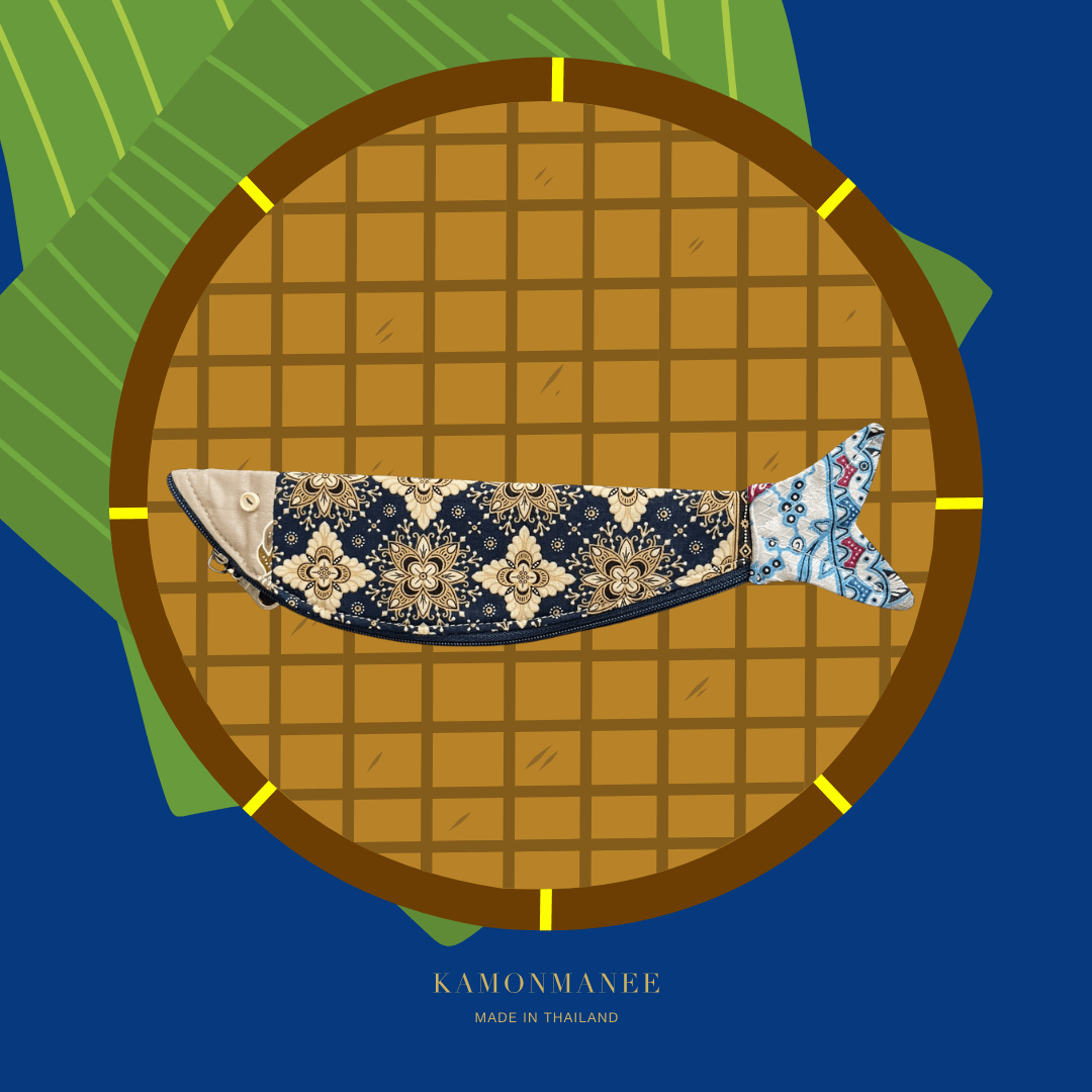Batik Mullet Fish Coin Purse - KAMONMANEE