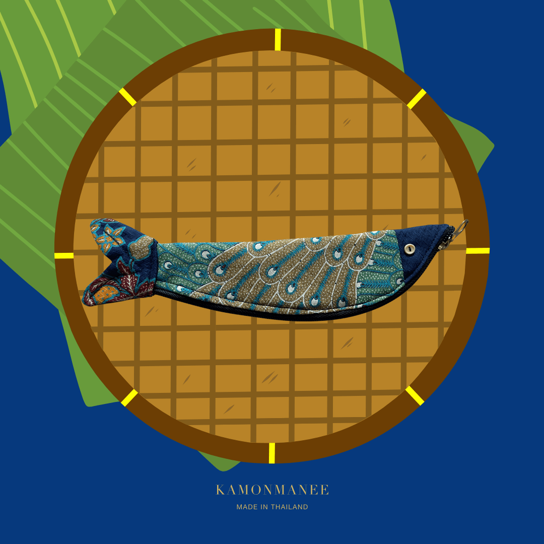 Batik Mullet Fish Coin Purse - KAMONMANEE