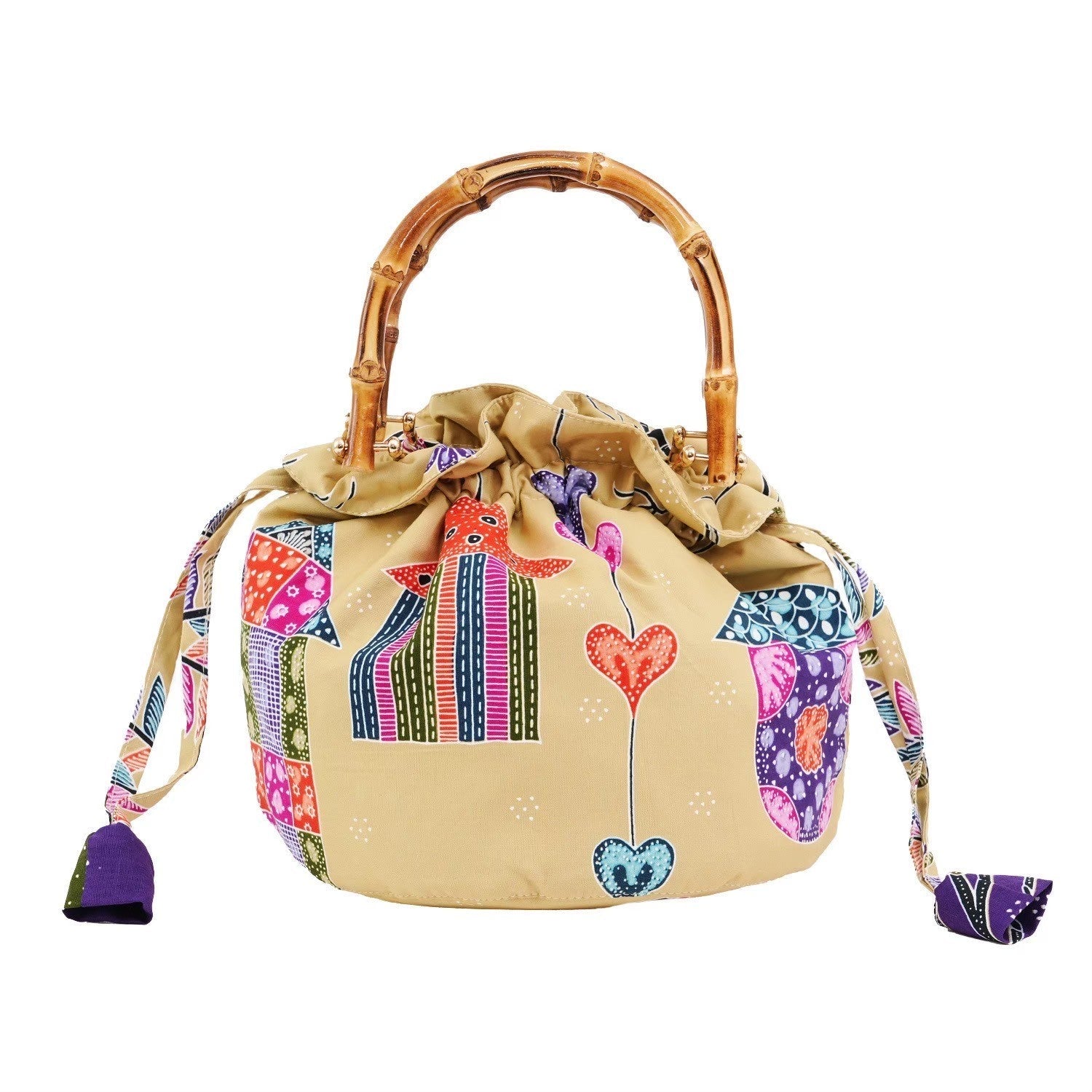 Batik Parrot Bamboo Bag - KAMONMANEE