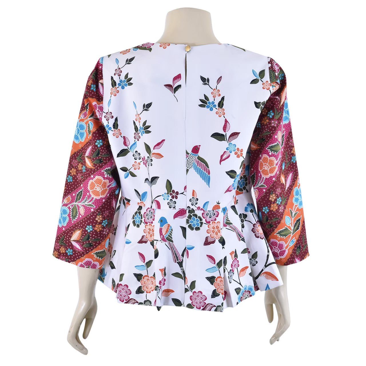 Batik Peplum Blouse - SOUTH FABRIC