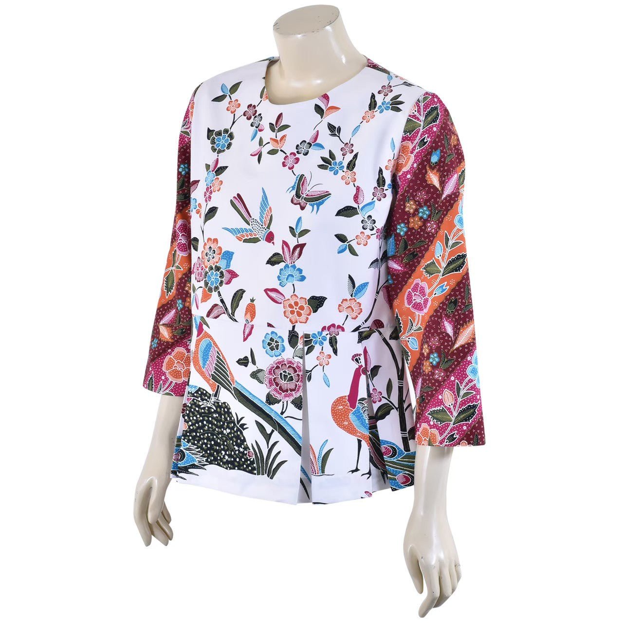 Batik Peplum Blouse - SOUTH FABRIC