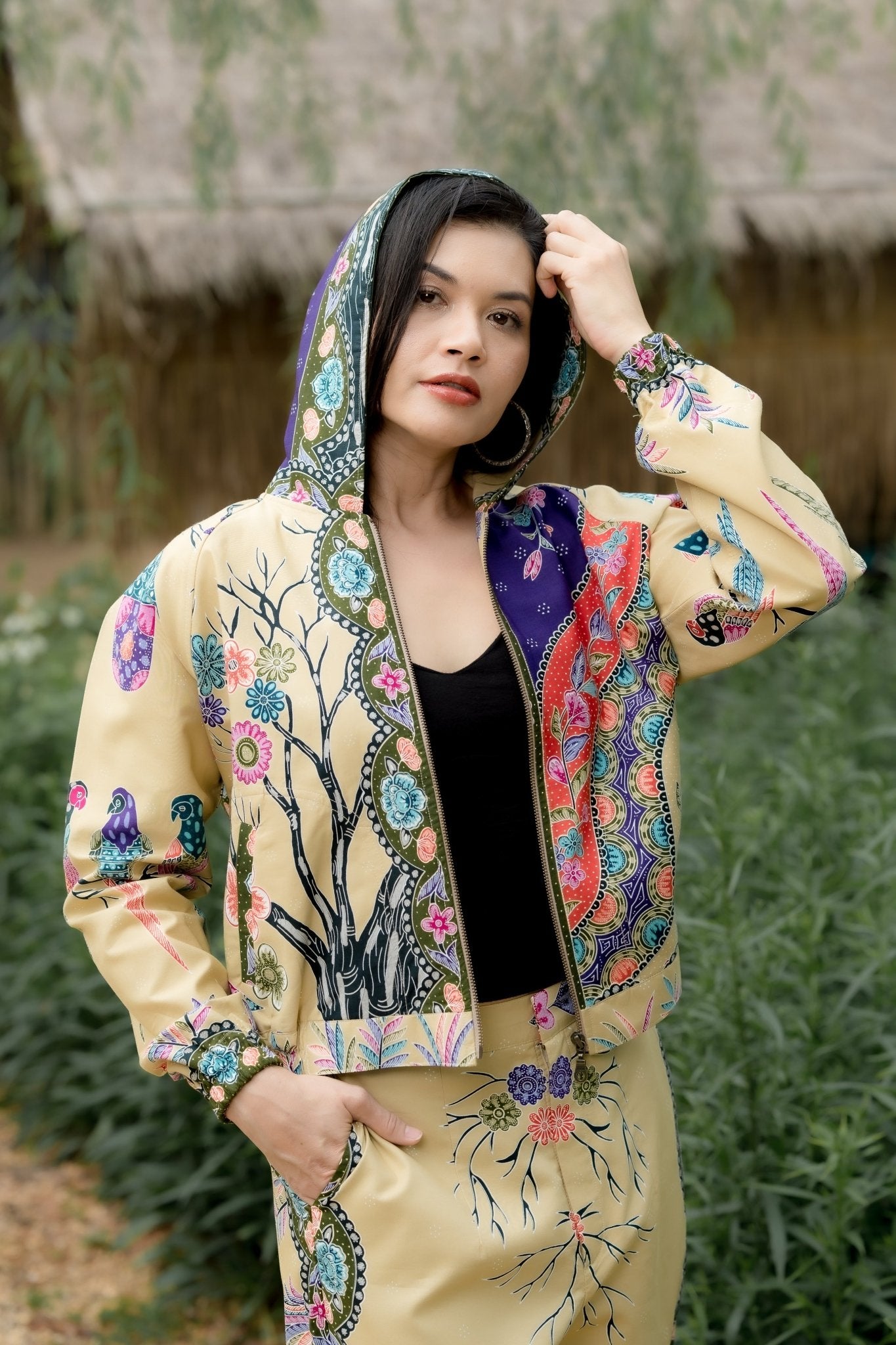 Batik Zipper Hoodie - BALC