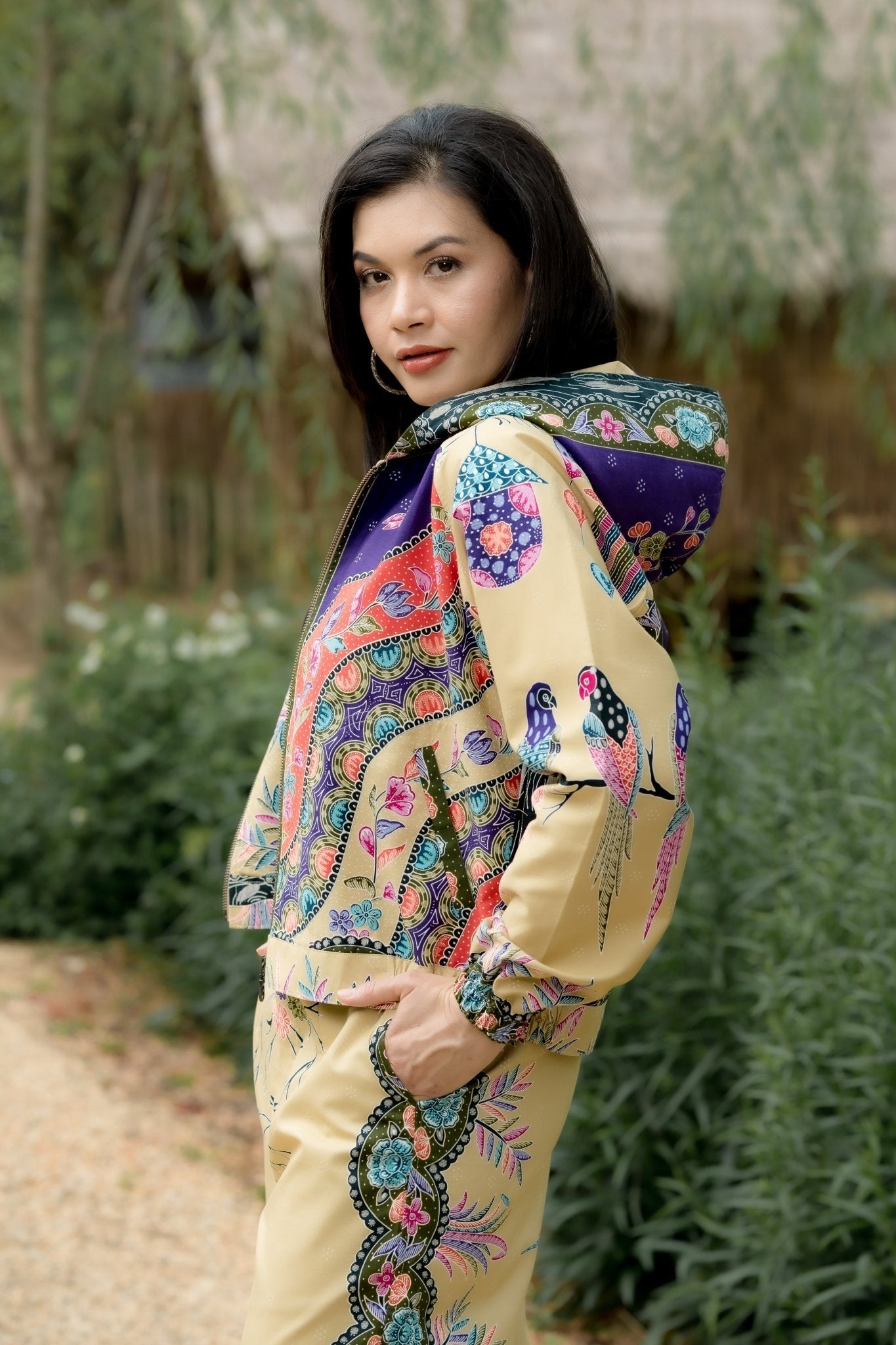 Batik Zipper Hoodie- BALC