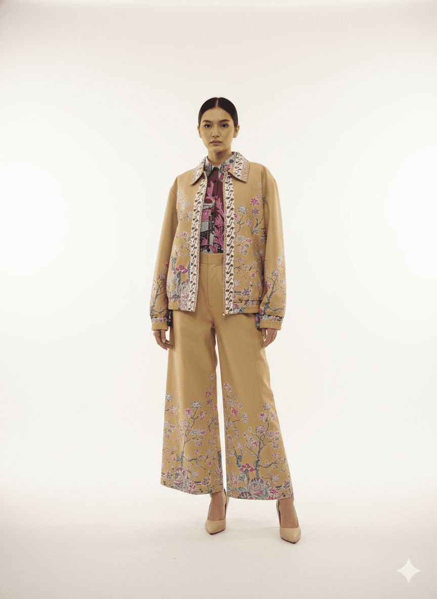 Beige Batik Jacket - BALC