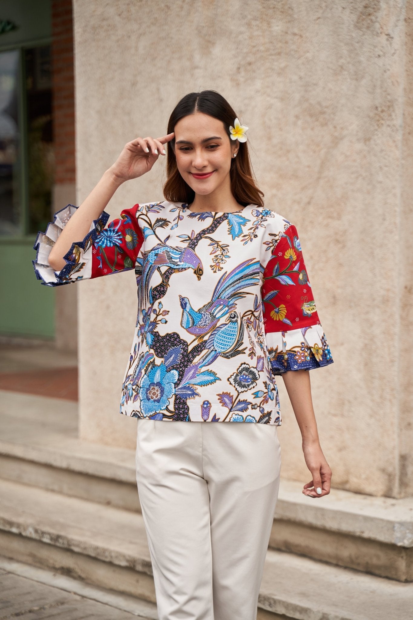 Bird Paradise Blouse - SOUTH FABRIC