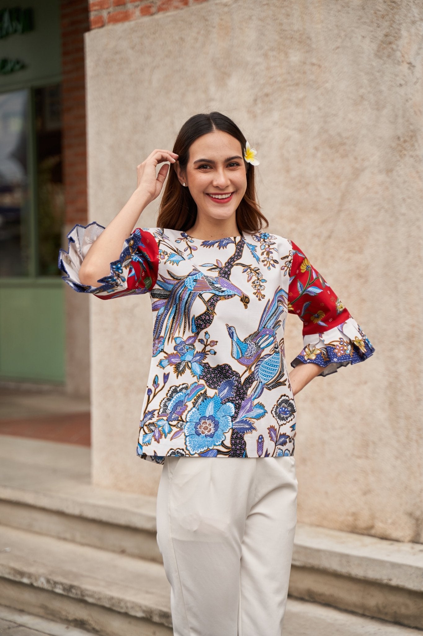Bird Paradise Blouse - SOUTH FABRIC