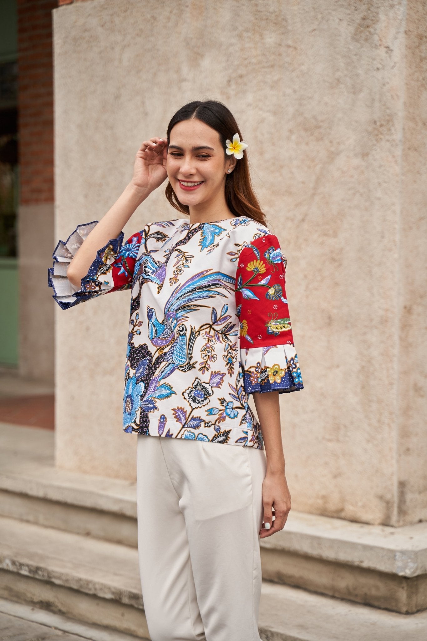 Bird Paradise Blouse - SOUTH FABRIC