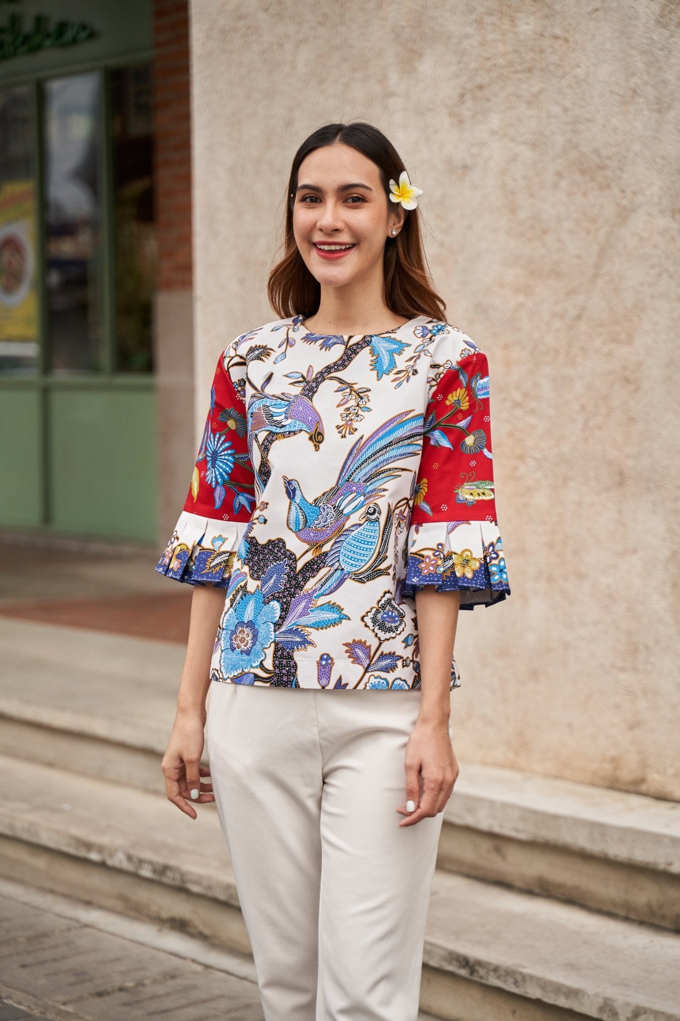 Bird Paradise Blouse - SOUTH FABRIC
