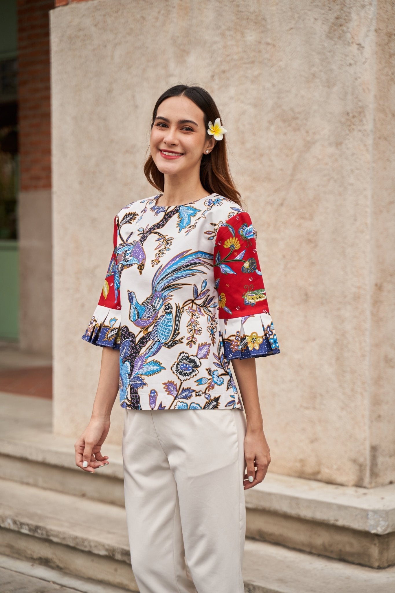 Bird Paradise Blouse - SOUTH FABRIC