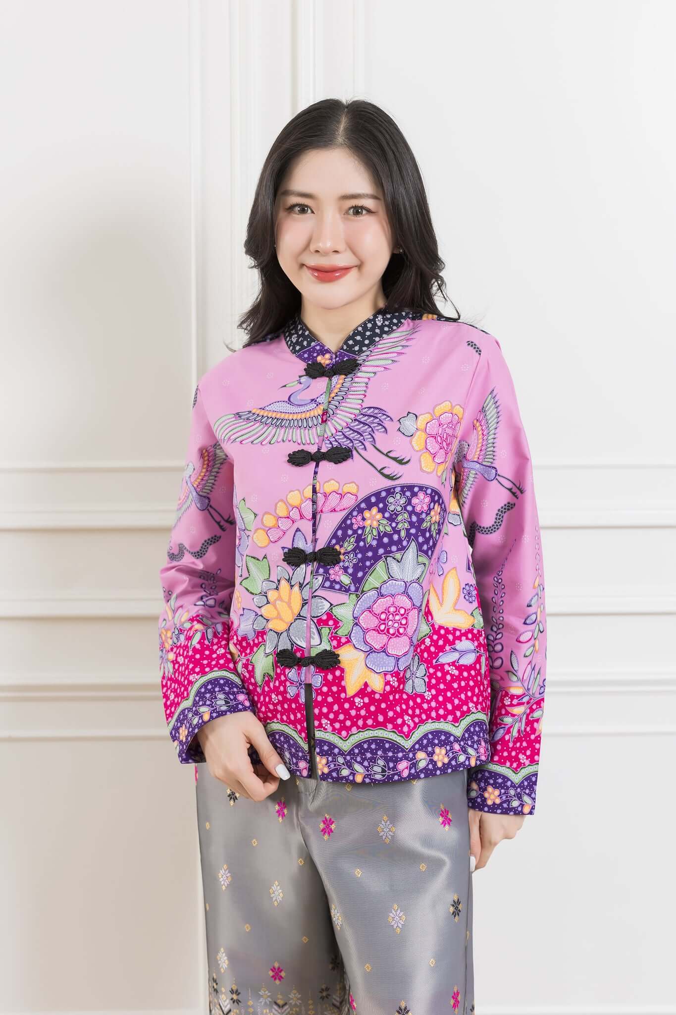 Che Kung Chinese Collar Blouse - SOUTH FABRIC