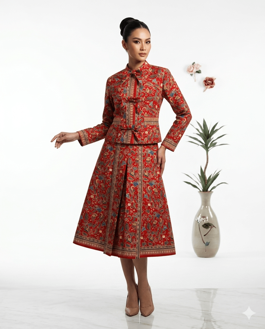 Christmas Batik Skirt - KAMONMANEE