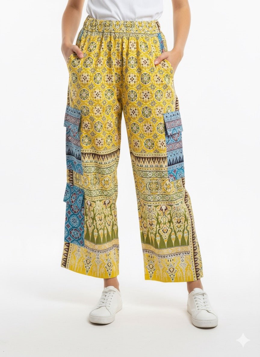Dokjok Thai Cargo Pants - KAMONMANEE