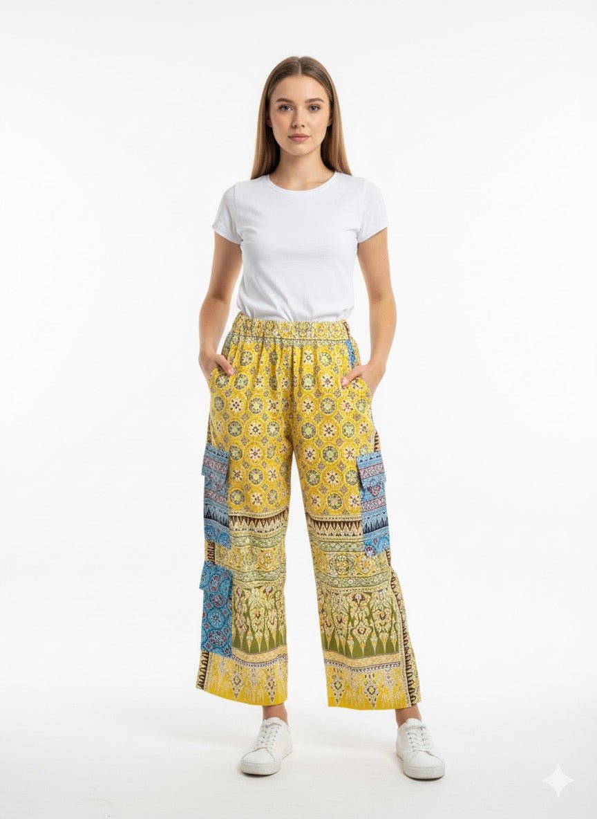 Dokjok Thai Cargo Pants - KAMONMANEE