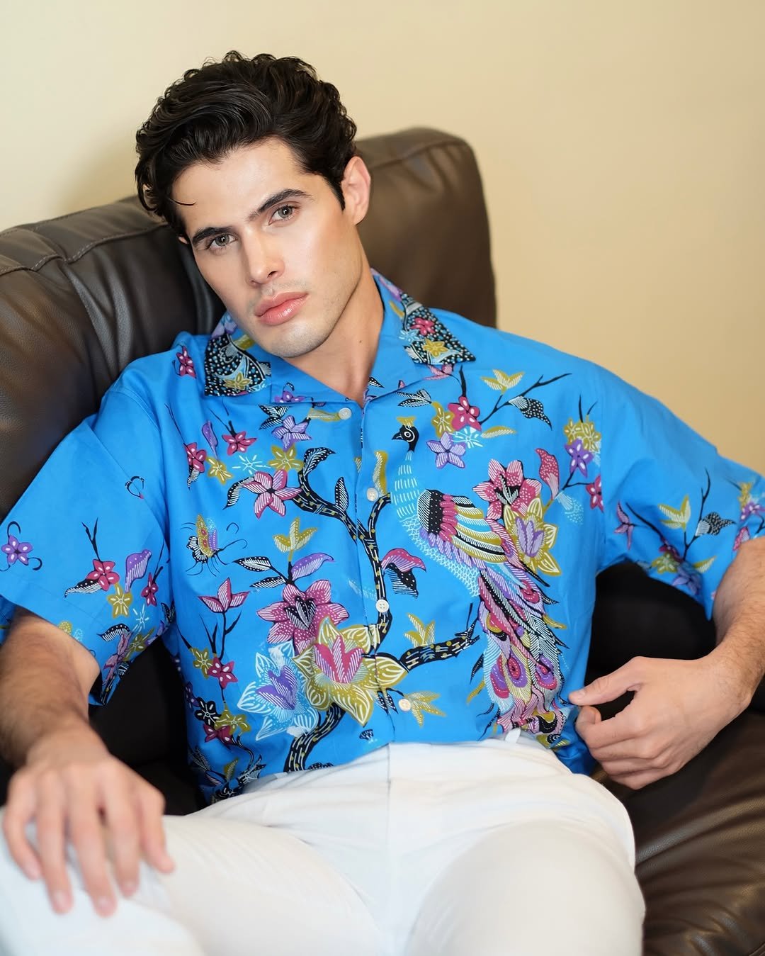 Drawing Blue Peacock Shirts - BALC