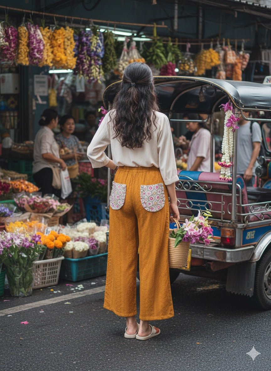 Easy Straight Pants - KAMONMANEE