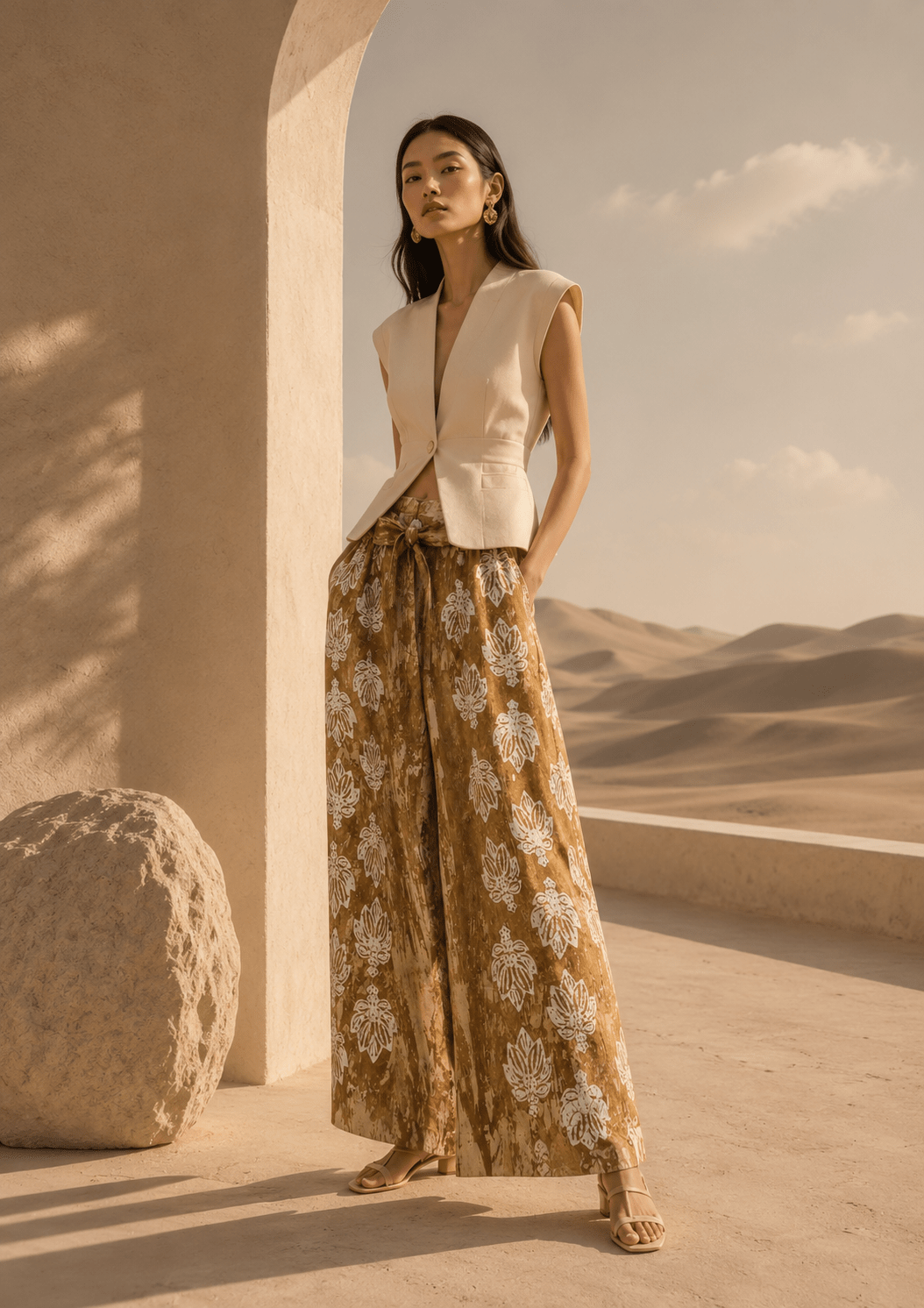 Eco Print Pants - SOUTH FABRIC