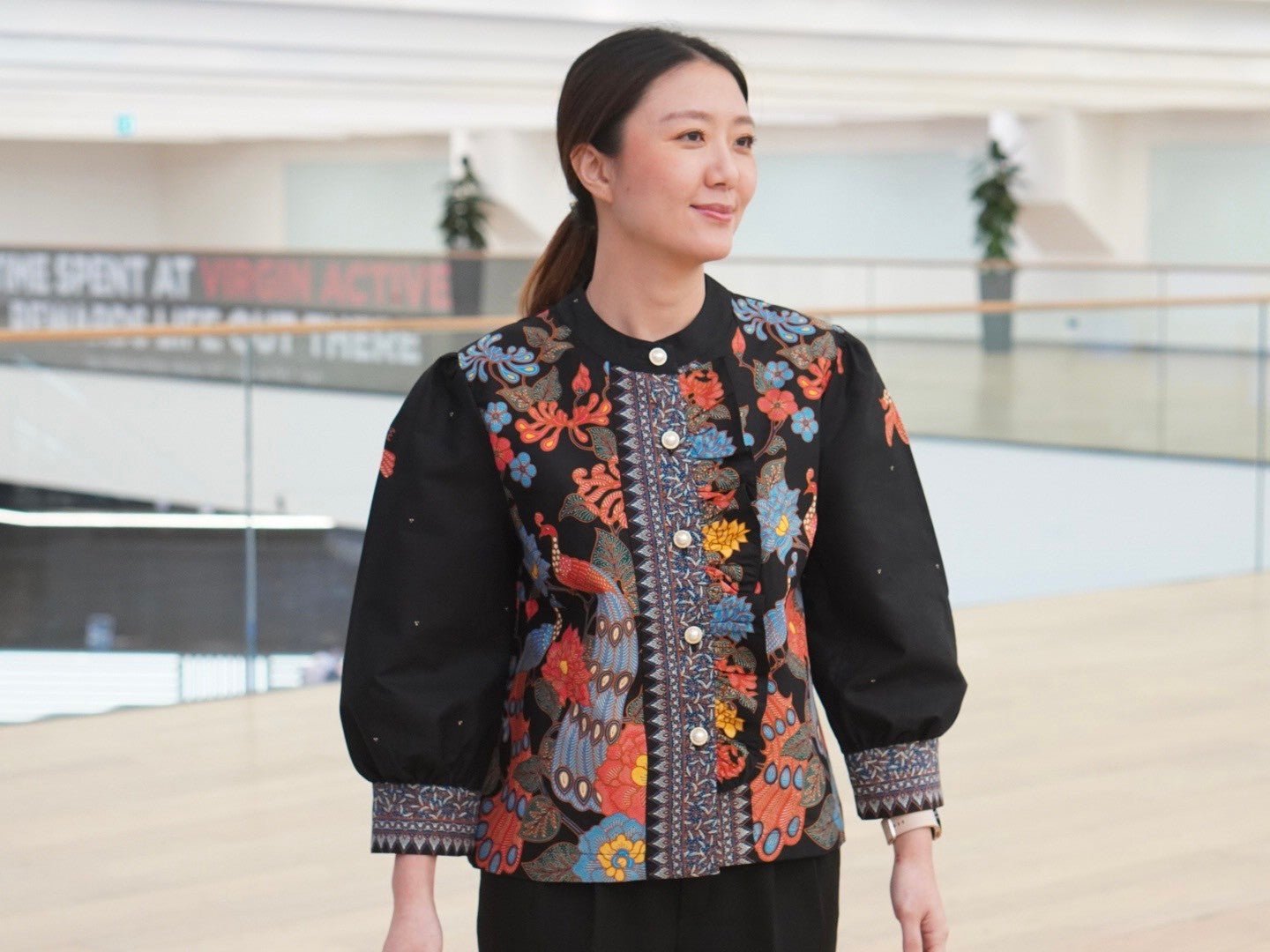 Elegant Indo Peacock Blouse - SOUTH FABRIC