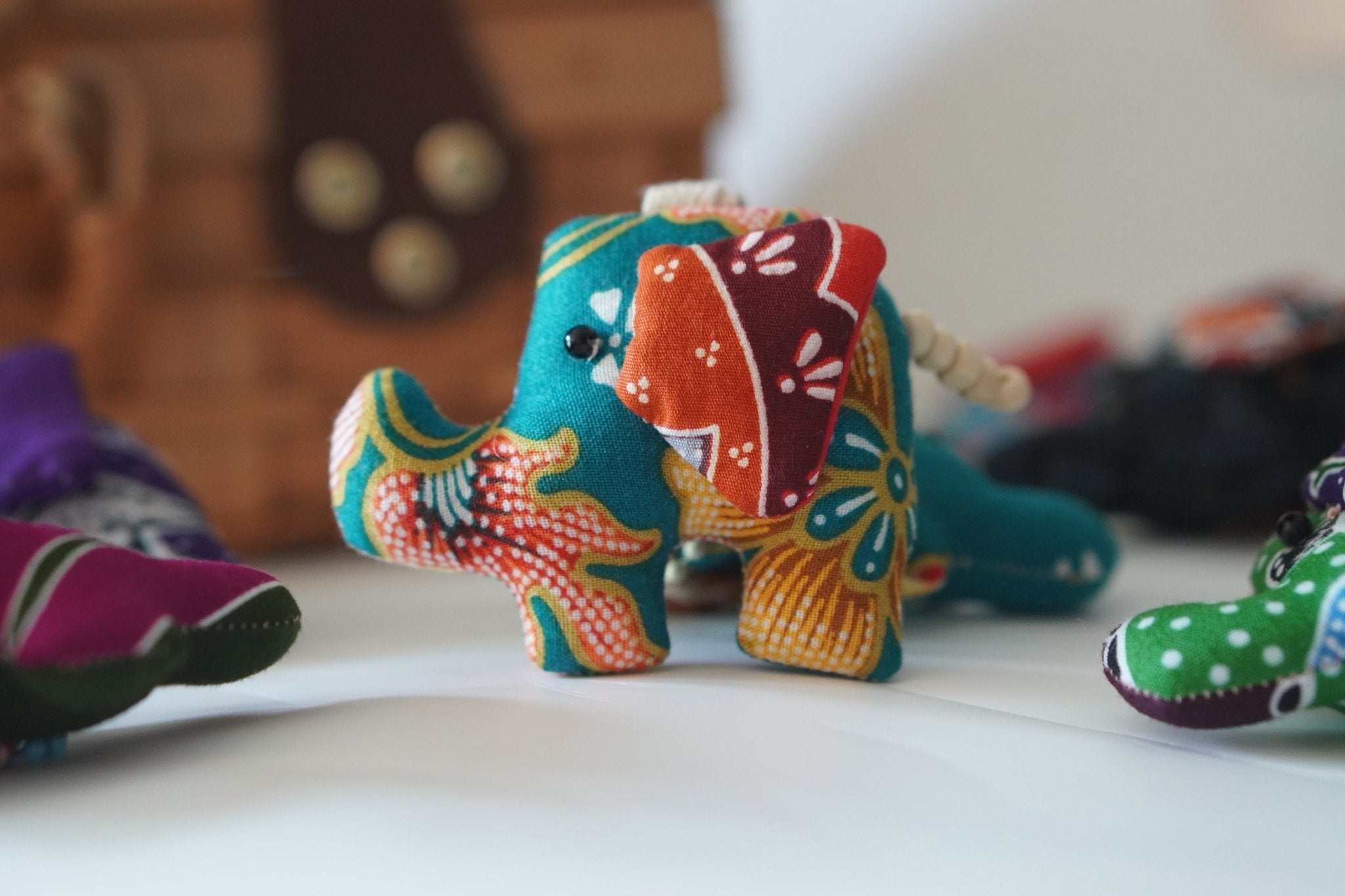 Elephant Batik Mini Keychain - KAMONMANEE