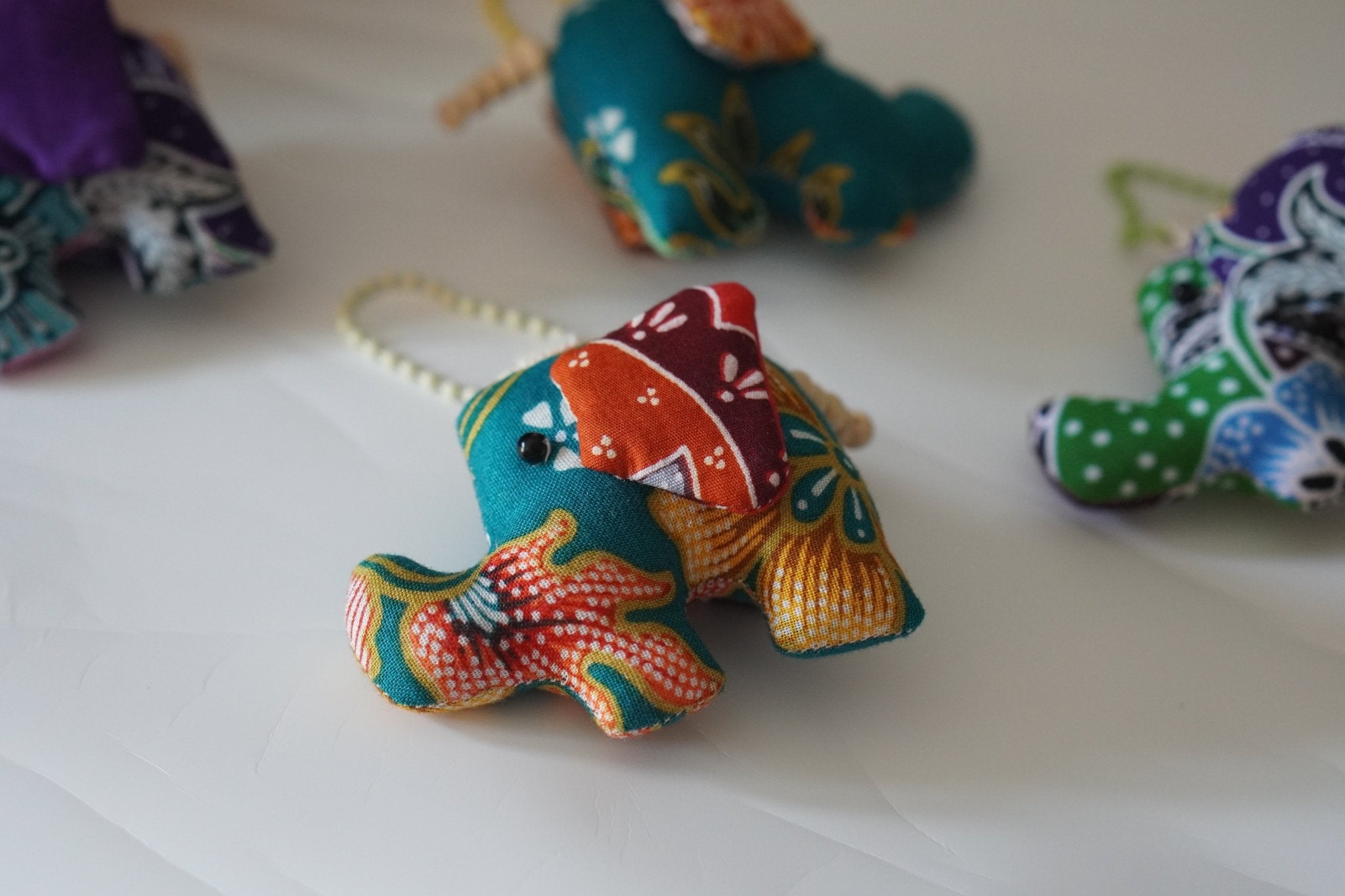 Elephant Batik Mini Keychain - KAMONMANEE