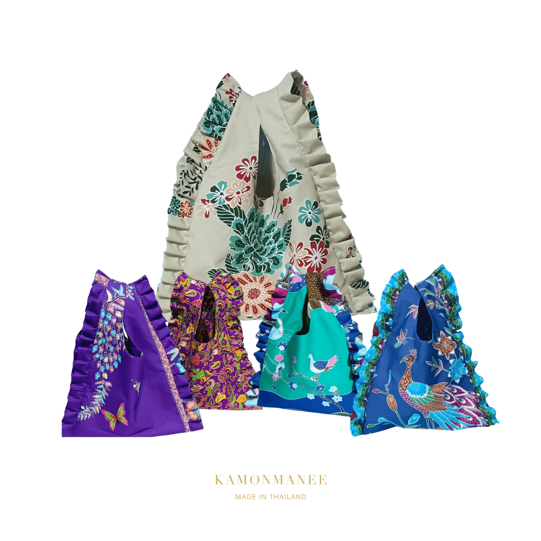 Fringe Batik Bag 15x16 - KAMONMANEE