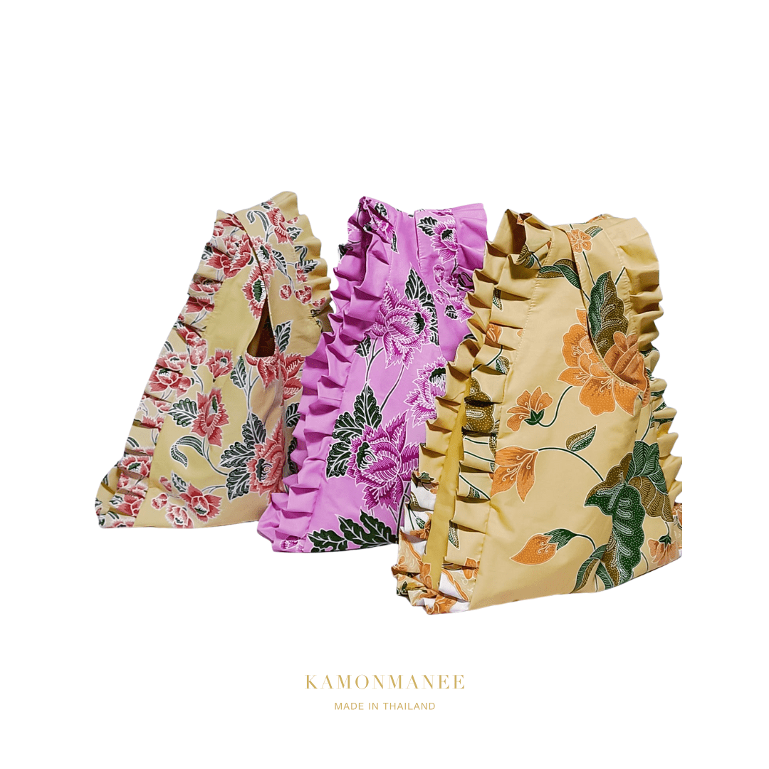 Fringe Batik Bag 15x16 - KAMONMANEE