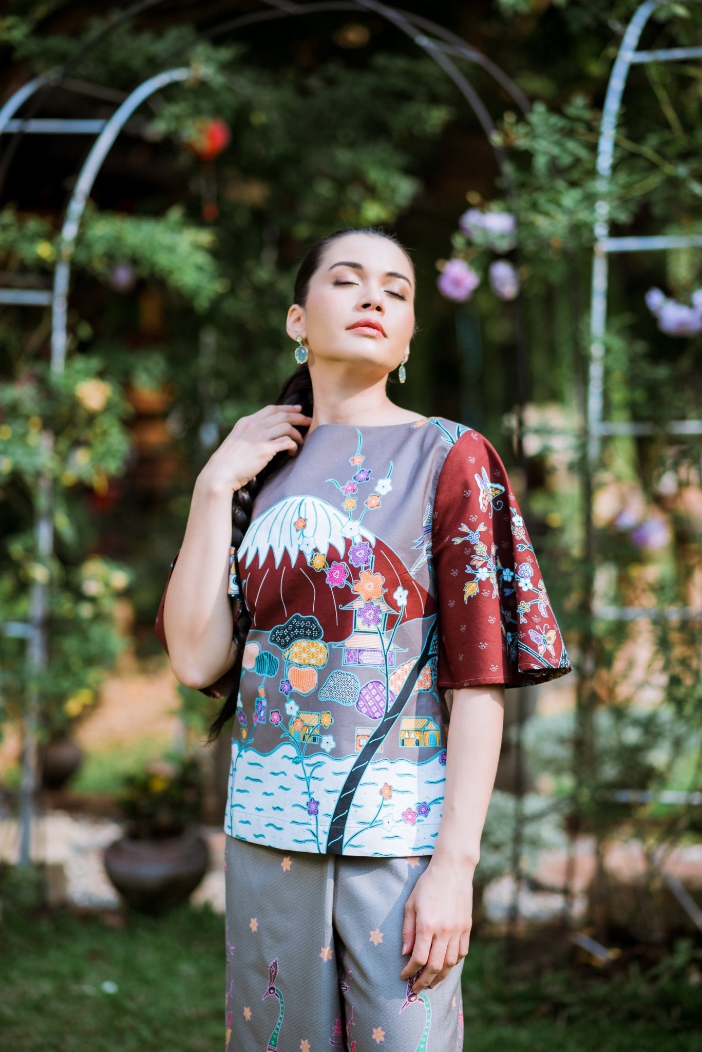 Fuji Batik Blouse - SOUTH FABRIC