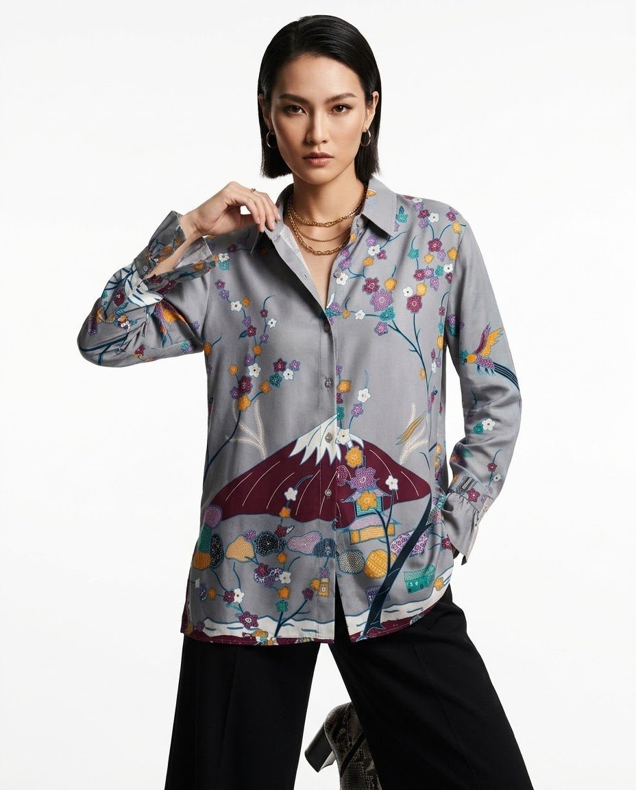 Fuji Batik Long Sleeve Shirt - SOUTH FABRIC