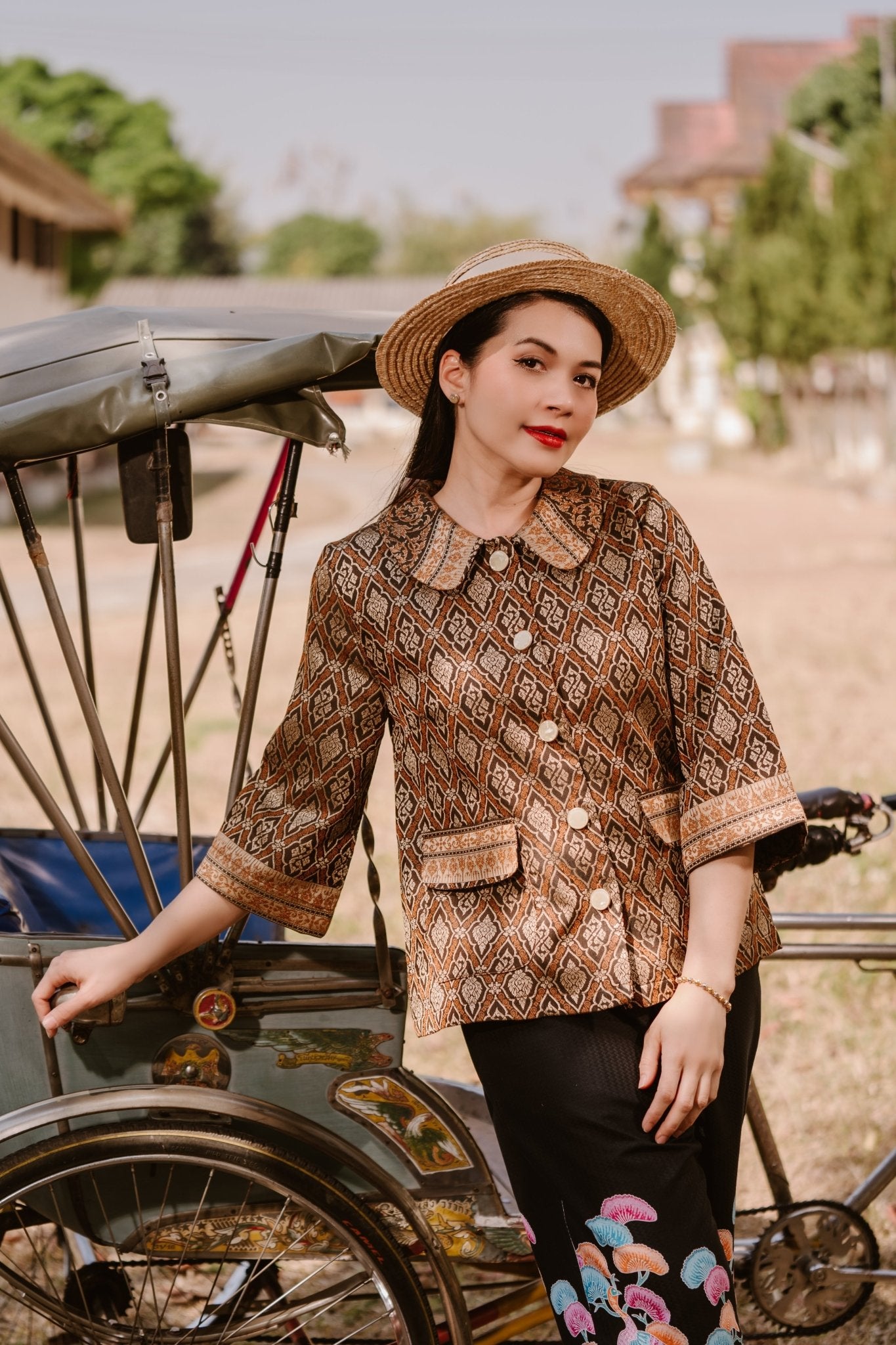 Golden Thai Blouse - SOUTH FABRIC