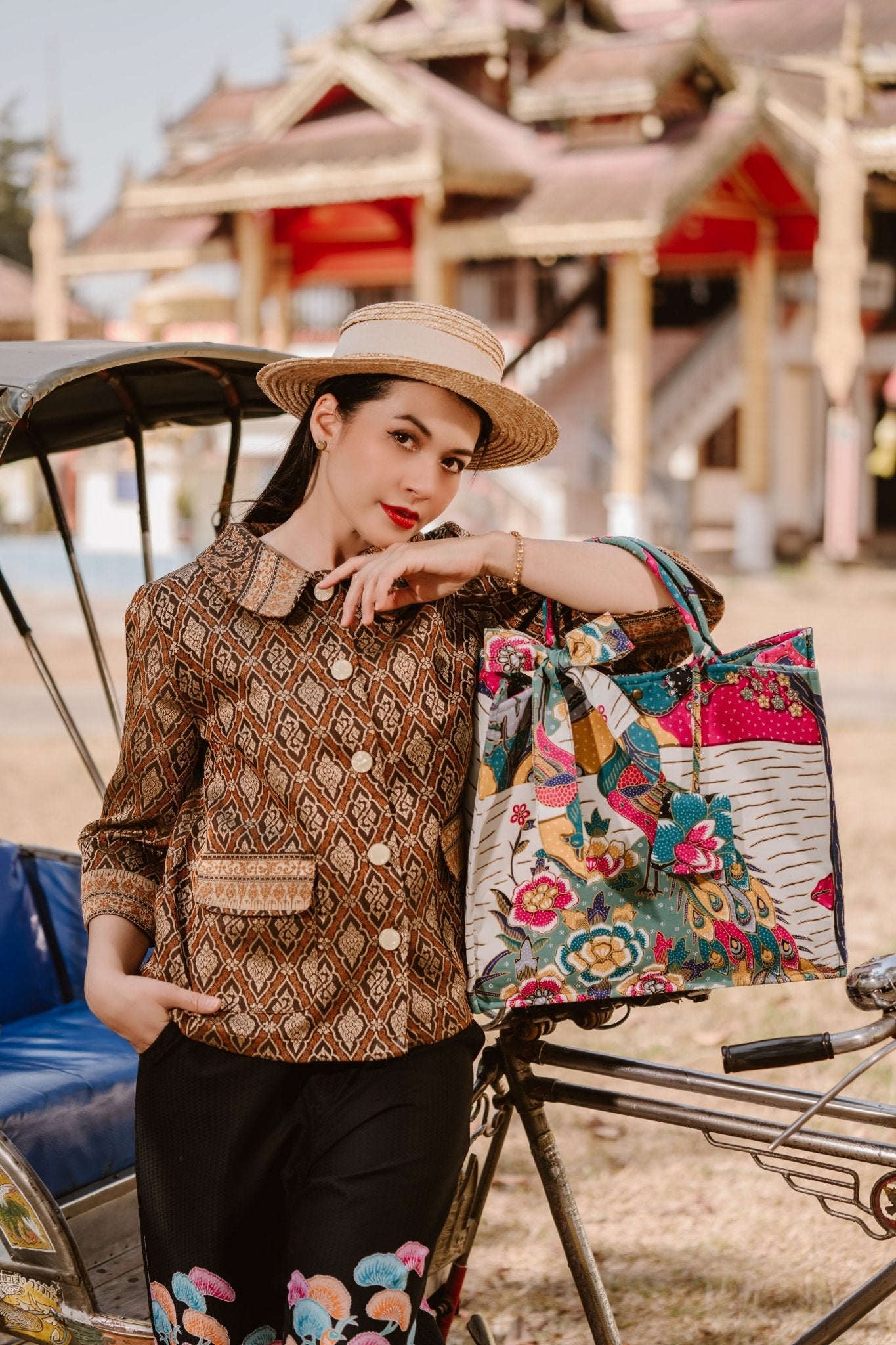 Golden Thai Blouse - SOUTH FABRIC