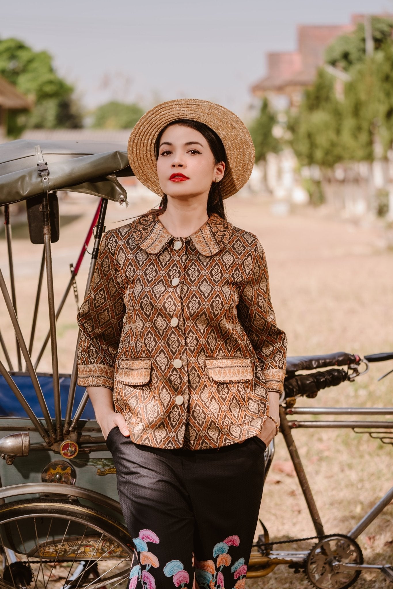 Golden Thai Blouse - SOUTH FABRIC