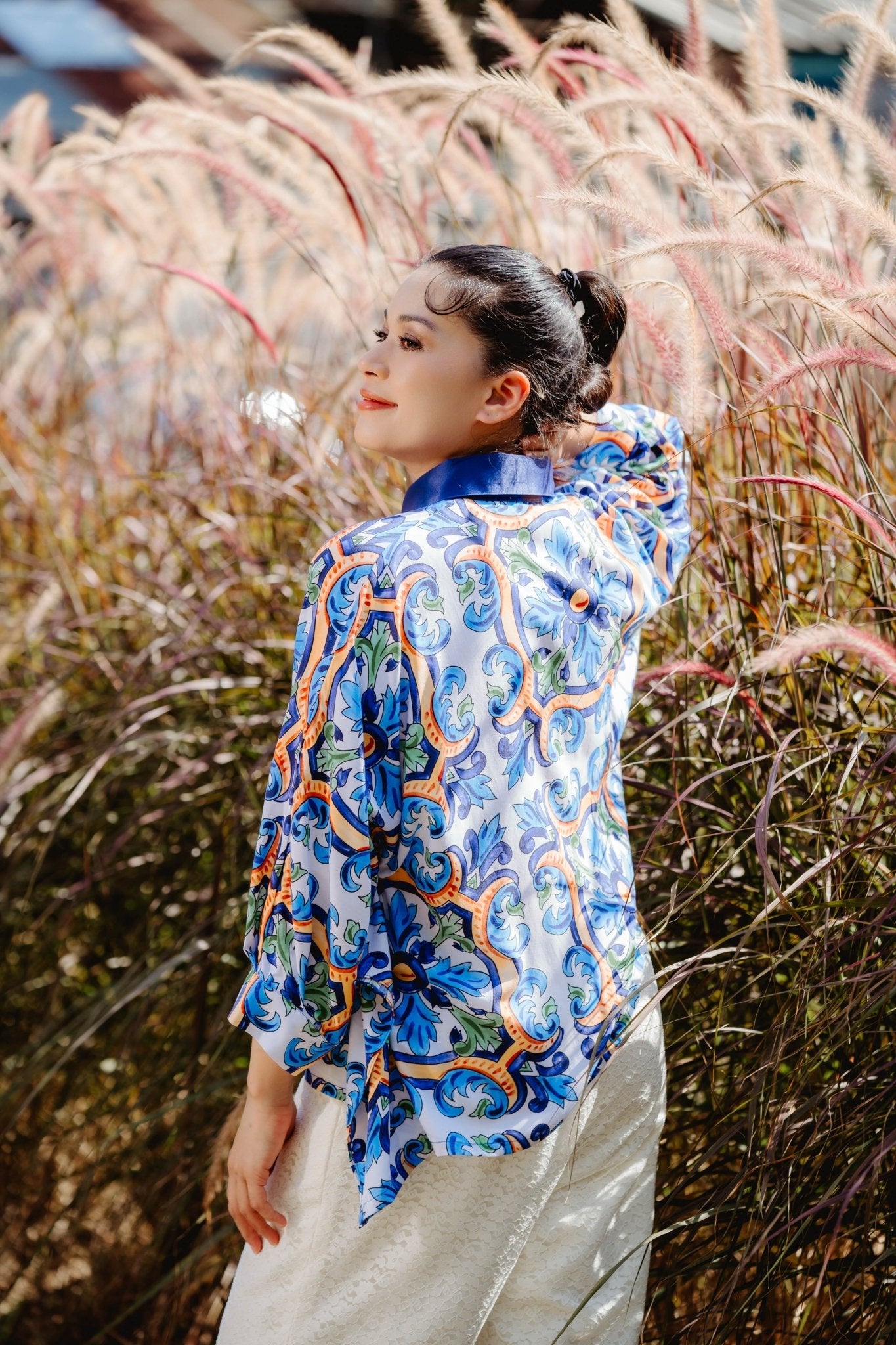 Grazia Tile Blouse - THE MUSEUM