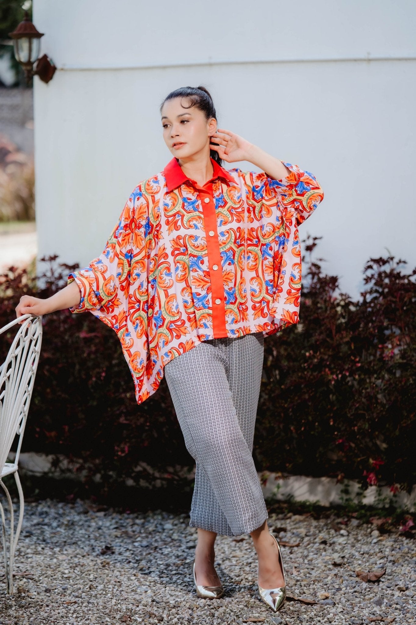 Grazia Tile Blouse - THE MUSEUM