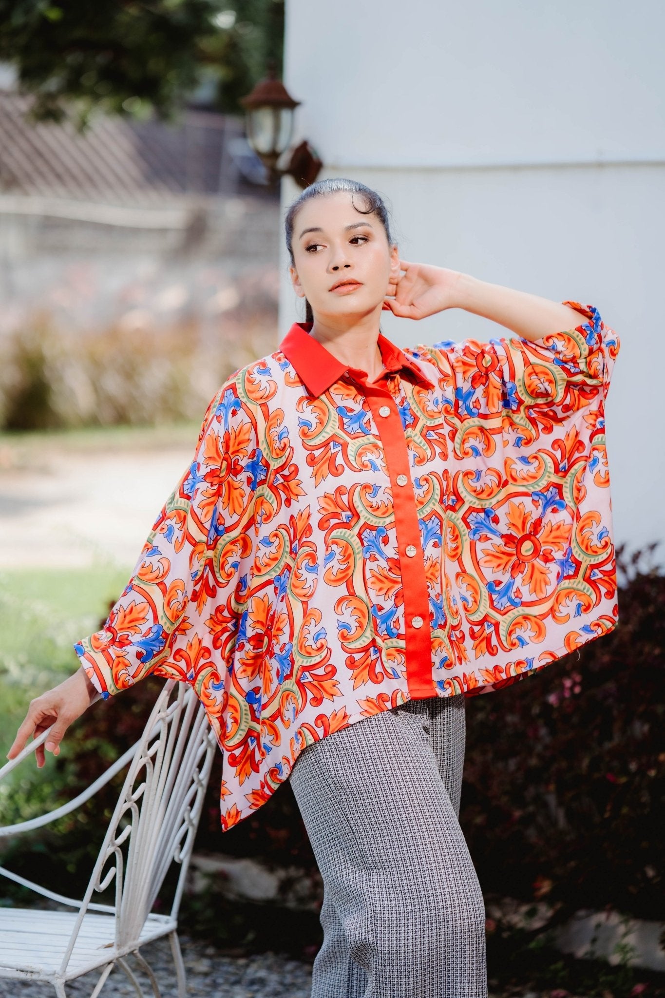 Grazia Tile Blouse - THE MUSEUM