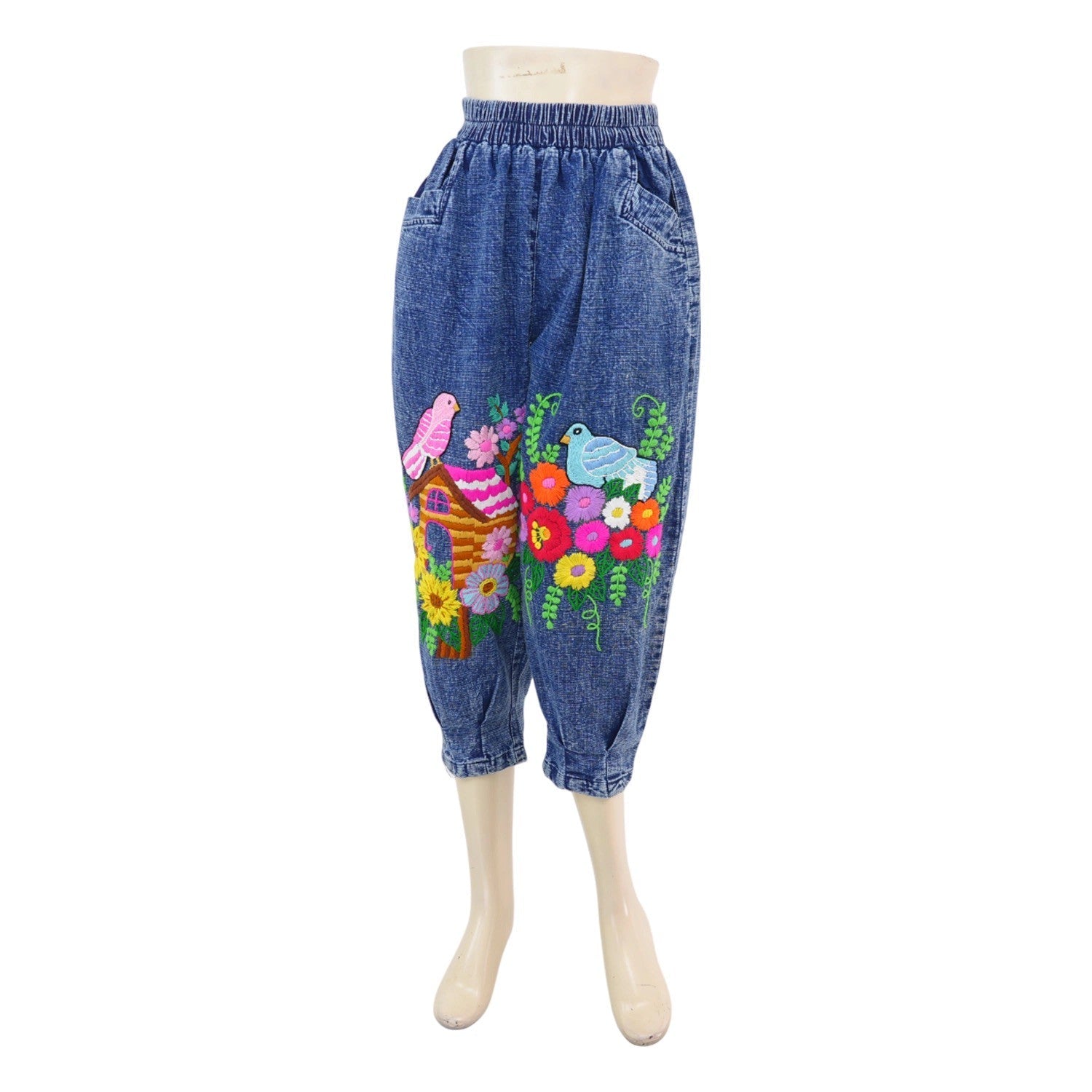 Hmong Floral Balloon Pants - SIAM TEXTILE